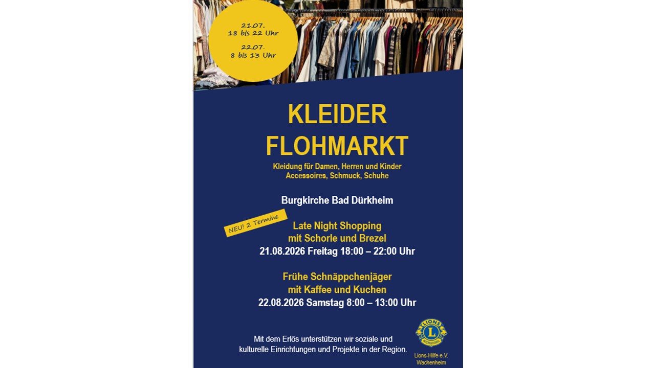 Ankündigung Flohmarkt