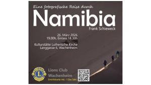 Spannender Multivisionsvortrag "Eine Reise nach Nambibia" am 26.03.2026